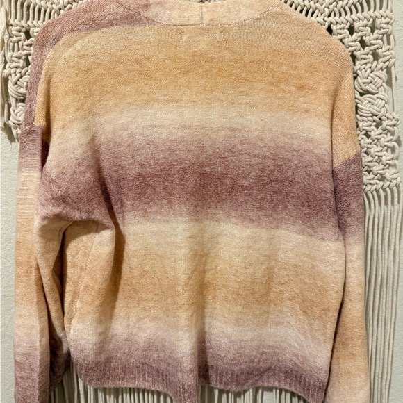 American Eagle Outfitters Super Soft Ombre Sunset Knit Cardigan Oversized XS - Picture 2 of 3